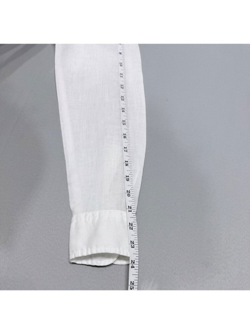 Gap Women’s White 100% Linen Button-Up Long Sleeve Shirt Front Pockets Size S - Picture 6 of 7